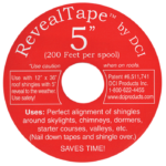 RevealTape for 5 inch shingle reveal