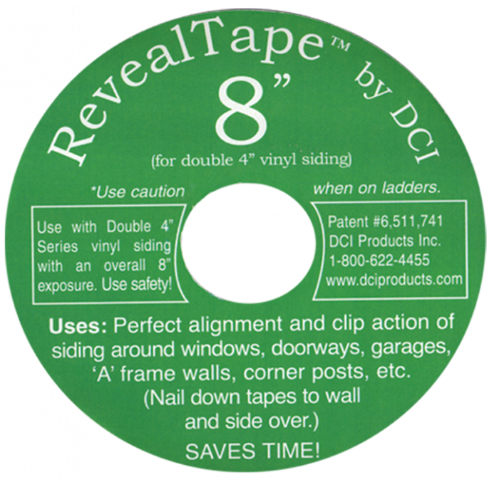 RevealTape for 8 inch shingle reveal