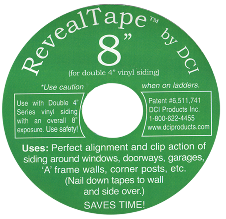 RevealTape for 8 inch shingle reveal