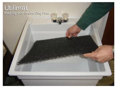 Utilimat for utility sinks and wash basins
