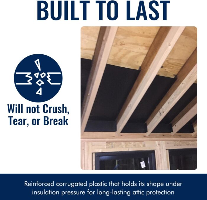 SmartBaffle 16 - insulation baffle for 14-½” wide rafter bays between rafters 16” On-Center. - Image 2