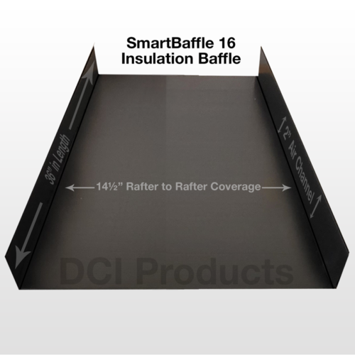 SmartBaffle 16 insulation baffle for rafter that are 16 inch on center.