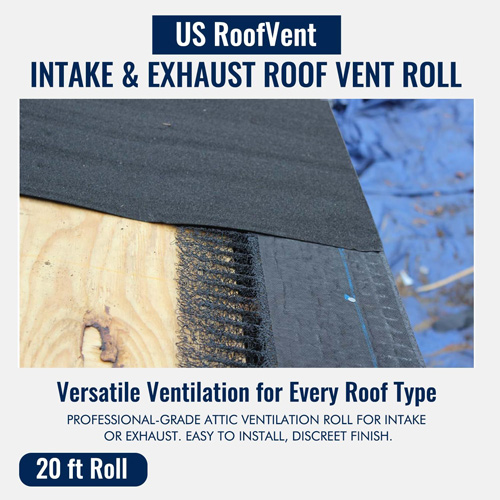 US RoofVent for intake and Exhaust.