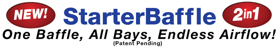 StarterBaffle for both 16" & 24" On-center rafter bays