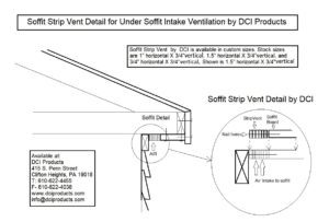 Soffit strip vent detailed installation
