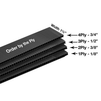 1.5" venting strips comes in various plys