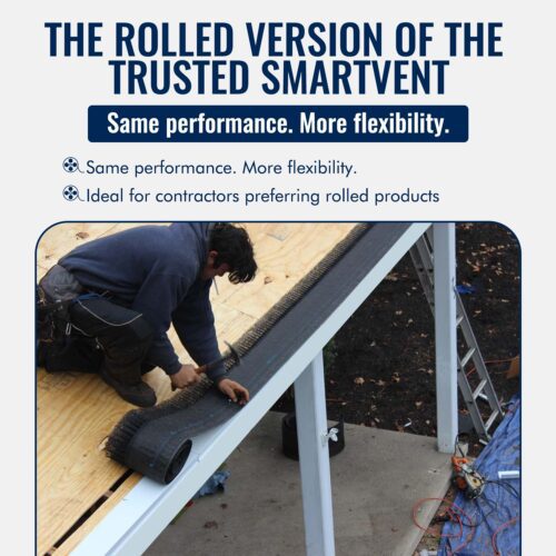 US RoofVent is the rolled version of SmartVent that comes in 20ft rolls.